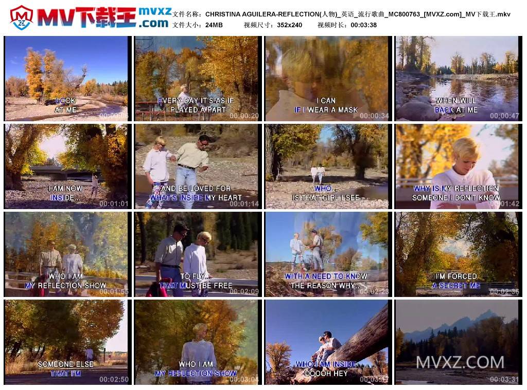 CHRISTINA AGUILERA-REFLECTION(人物)_英语_流行歌曲_MC800763